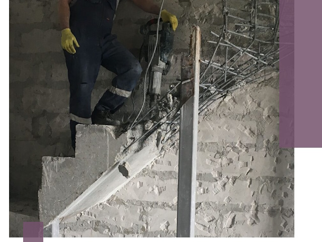 Демонтаж металлических и бетонных лестниц в Новоалтайске