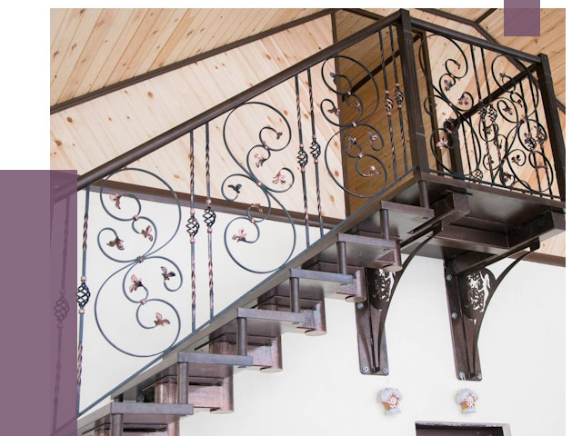 Кованые лестницы в Новоалтайске от 79747 руб. под ключ