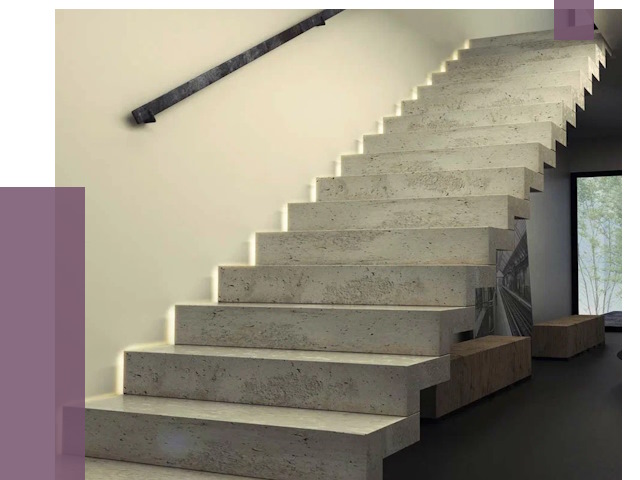 Облицовка бетонных лестниц в Новоалтайске от 4601 руб/м2 