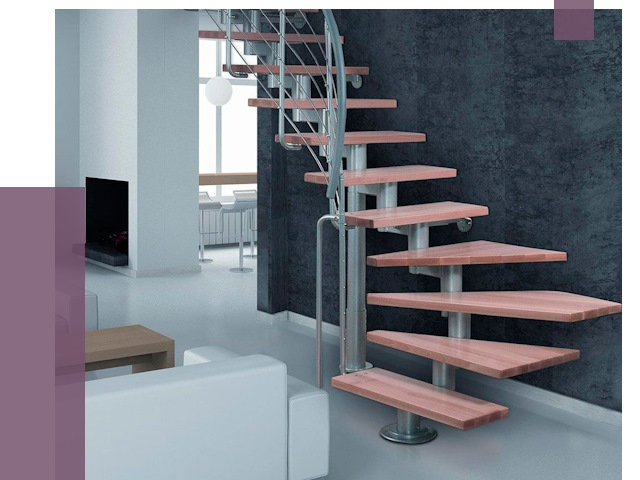 Модульные лестницы в Новоалтайске от 16870 руб. — купить в ПРОЛЁТ-Нвл