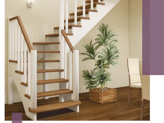 Г-образные лестницы под ключ в Новоалтайске — изготовление и монтаж