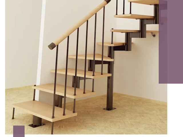 Монтаж лестниц на больцах в Новоалтайске — быстро и надежно