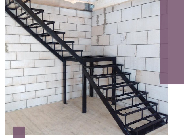 Лестницы на металлокаркасе под ключ в Новоалтайске — изготовление и монтаж