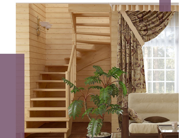 Лестницы для дачи в Новоалтайске от 75913 руб.  | ПРОЛЁТ-Нвл