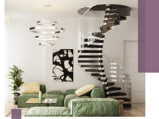 Лестницы для двухуровневой квартиры в Новоалтайске — изготовление и монтаж