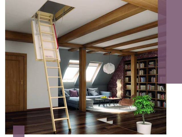 Чердачные лестницы под ключ в Новоалтайске: изготовление и монтаж