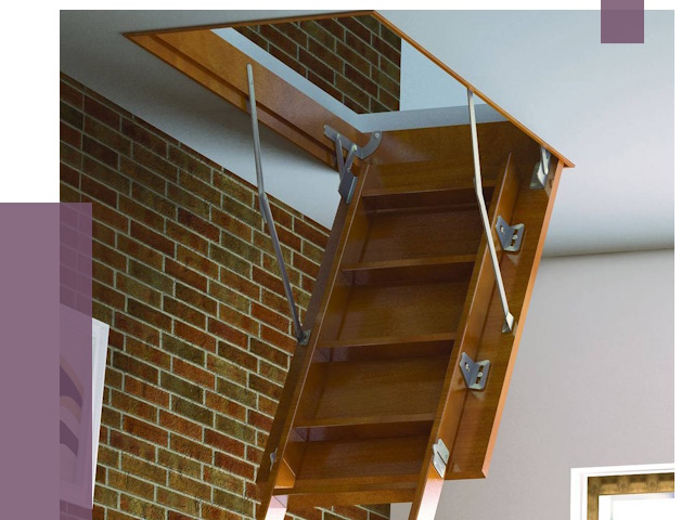 Установка чердачной лестницы в Новоалтайске от 7821 руб. | ПРОЛЁТ-Нвл