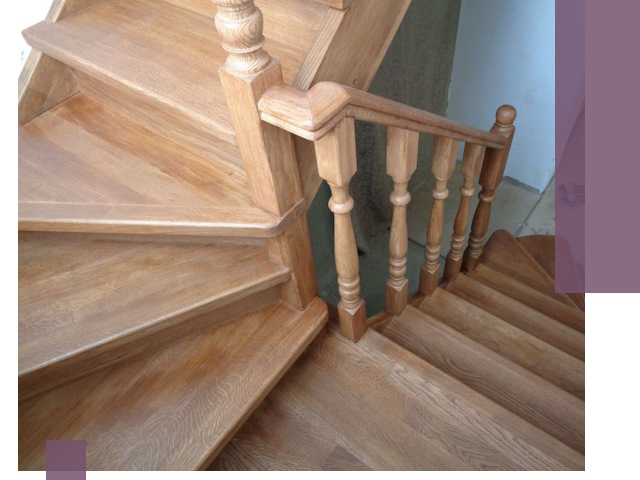 Дубовые лестницы под ключ в Новоалтайске: изготовление и монтаж