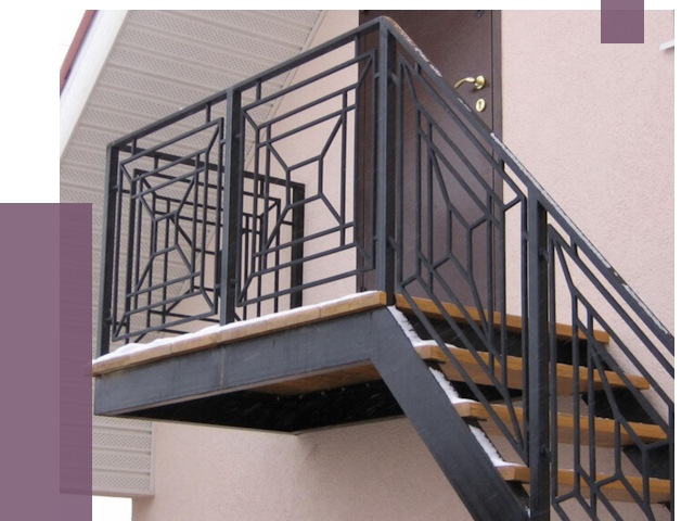 Металлические перила в Новоалтайске от 4294 руб.  | ПРОЛЁТ-Нвл