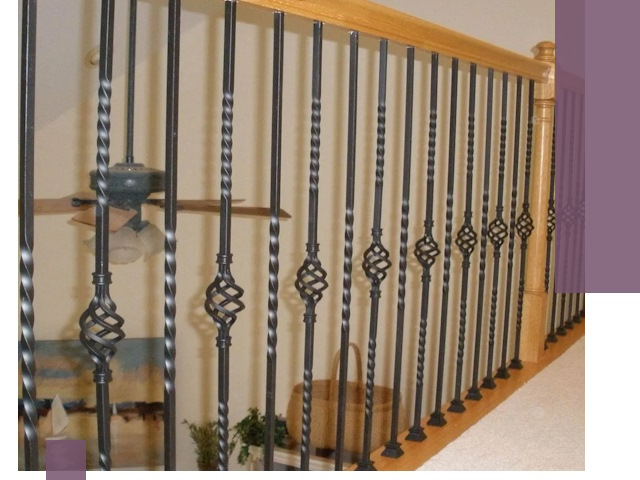 Изготовление и монтаж кованных перил в Новоалтайске под ключ
