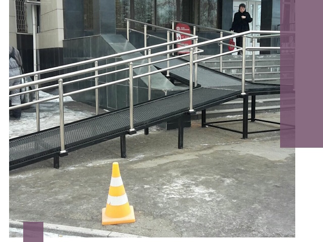 Стационарные пандусы под ключ в Новоалтайске — изготовление и монтаж