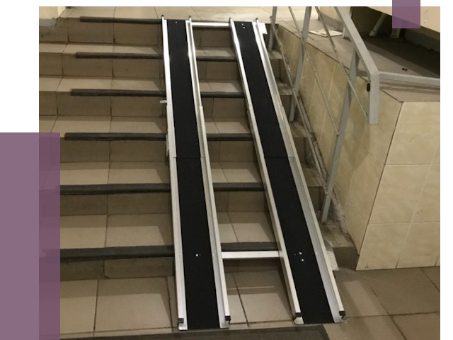 Установка пандуса в подъезд в Новоалтайске от 7975 руб. под ключ | ПРОЛЁТ-Нвл