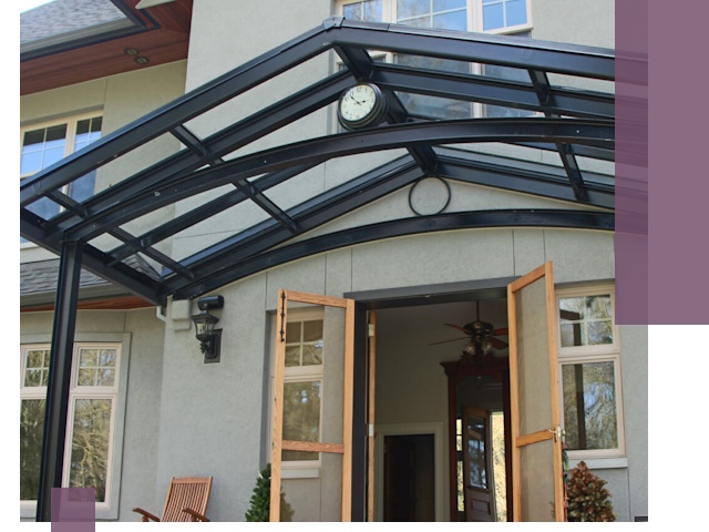 Изготовление и монтаж навесов и козырьков в Новоалтайске