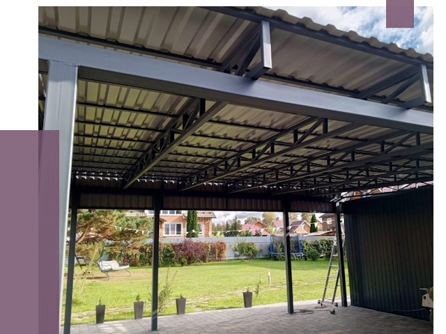 Монтаж навесов в Новоалтайске от 7361 руб. — установка навеса | ПРОЛЁТ-Нвл