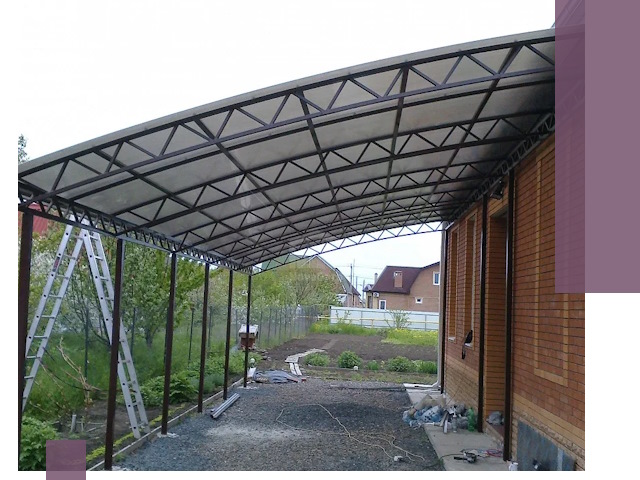 Профессиональный монтаж навесов под ключ в Новоалтайске