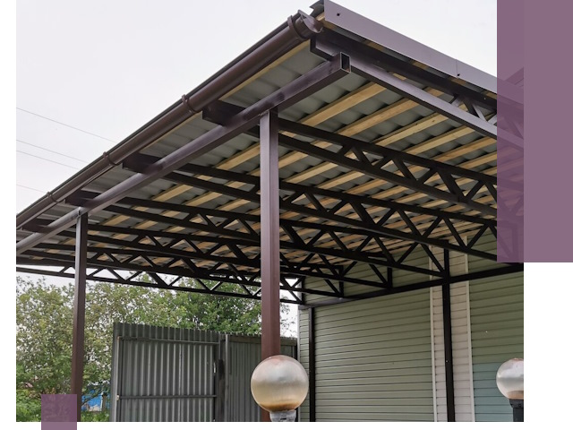 Навесы под ключ в Новоалтайске: изготовление, монтаж и гарантия