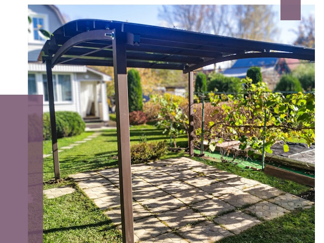 Навесы для дачи в Новоалтайске от 12729 руб. под ключ — ПРОЛЁТ-Нвл