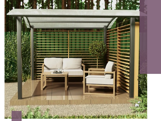 Навесы для дачи в Новоалтайске: изготовление, монтаж и демонтаж