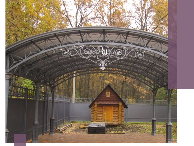 Кованые навесы премиум-класса под заказ в Новоалтайске