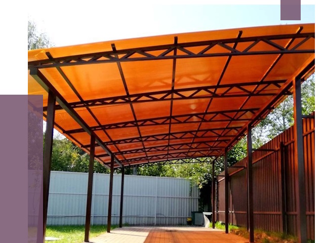 Односкатные навесы под ключ в Новоалтайске от 13138 руб. 