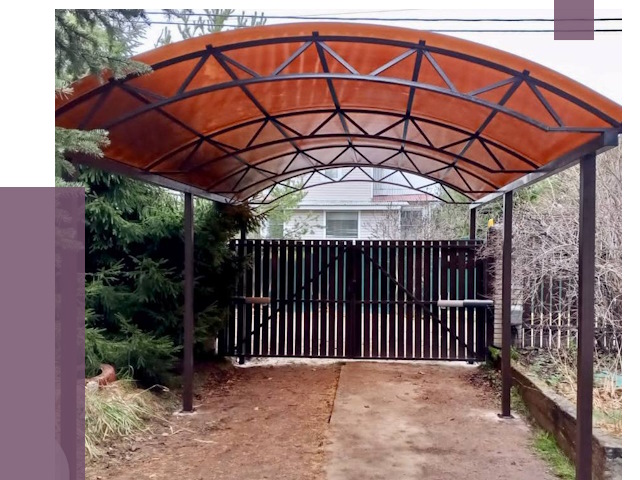 Арочные навесы в Новоалтайске от 12729 руб. — изготовление и монтаж | ПРОЛЁТ-Нвл