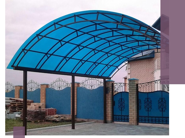 Арочные навесы под ключ в Новоалтайске — изготовление и монтаж