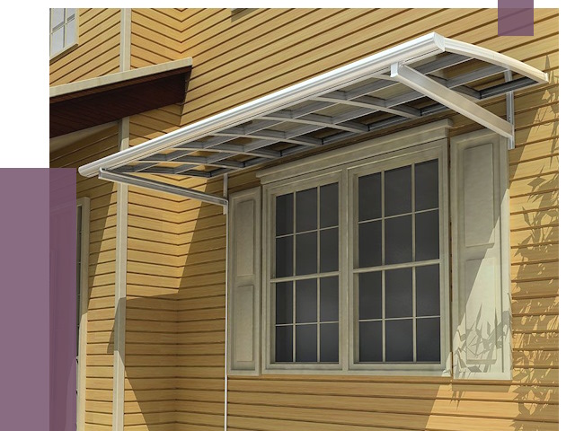 Козырьки над окнами в Новоалтайске от 7617 руб. — монтаж, покупки | ПРОЛЁТ-Нвл