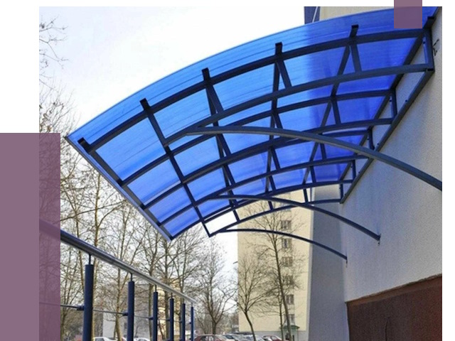 Козырьки из поликарбоната в Новоалтайске от 4294 руб. под ключ | ПРОЛЁТ-Нвл