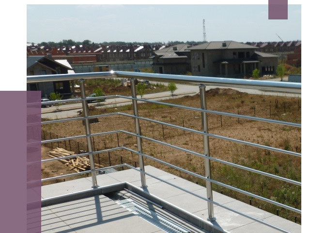 Парапеты из нержавеющей стали в Новоалтайске от 7975 руб. за м² | ПРОЛЁТ-Нвл