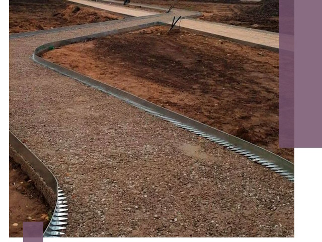 Металлические бордюры под ключ в Новоалтайске — изготовление и монтаж