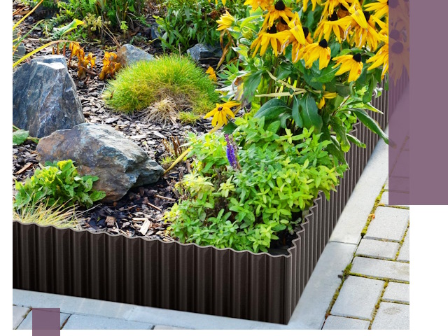 Металлические бордюры для клумб в Новоалтайске — производство и монтаж