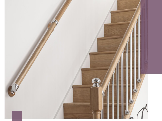 Пристенные поручни из стали и нержавейки под монтаж в Новоалтайске